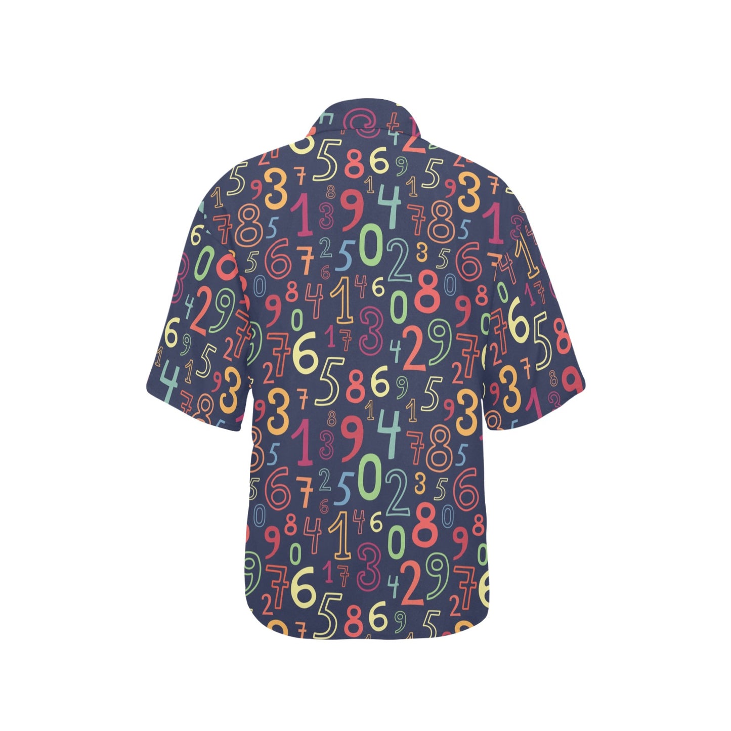 Number Pattern Print Design A01 Women's Hawaiian Shirt
