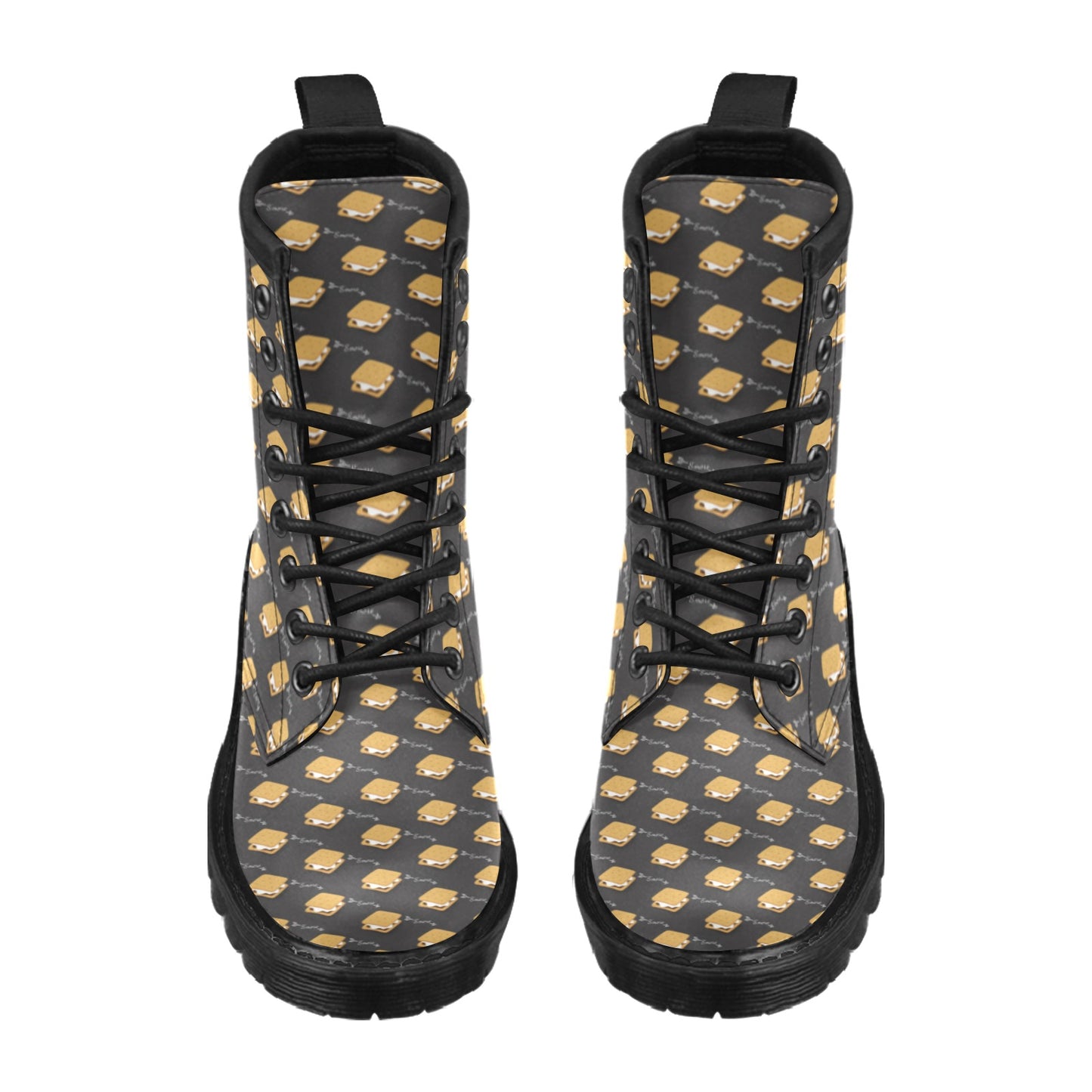 S_Mores Print Design LKS301 Women's Boots