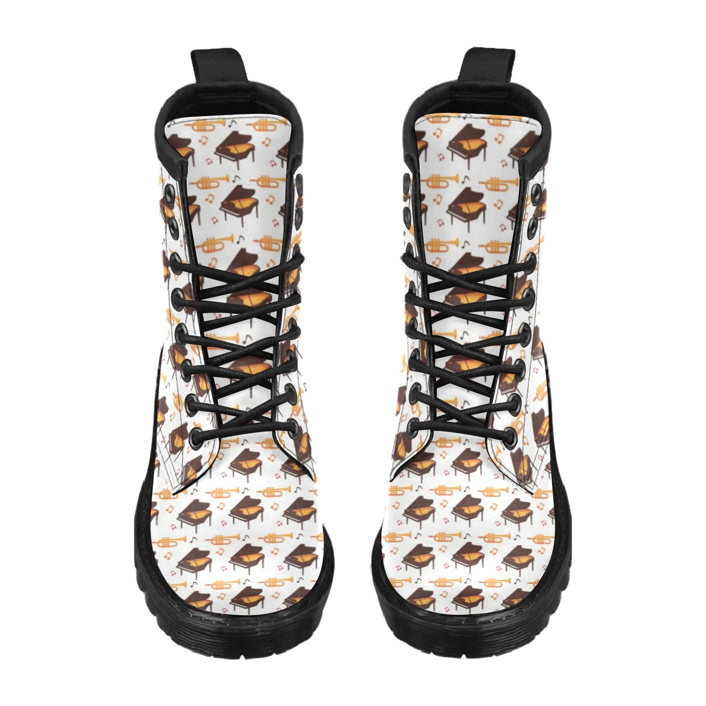 Piano Print Design LKS406 Women's Boots