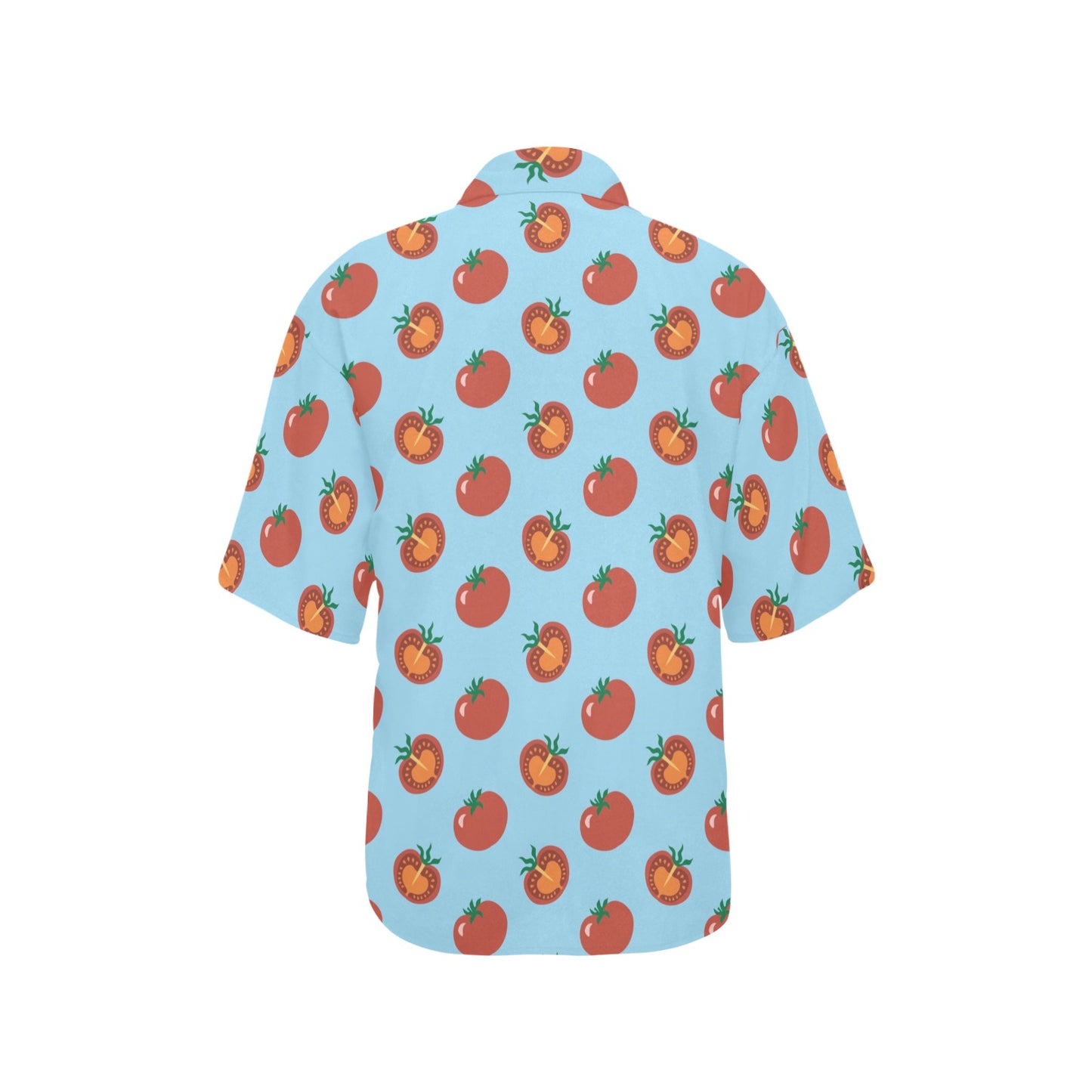 Tomato Print Design LKS304 Women's Hawaiian Shirt