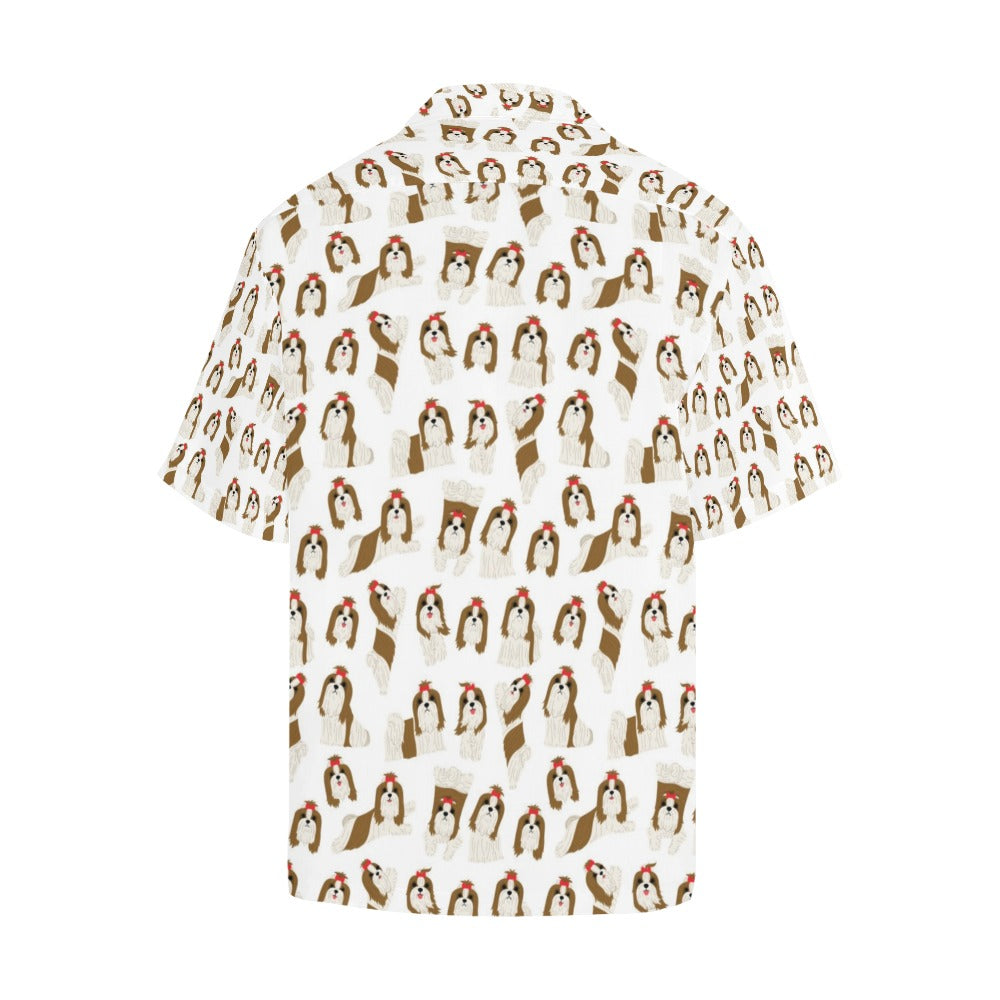 Shih Tzu Print Design LKS302 Men's Hawaiian Shirt