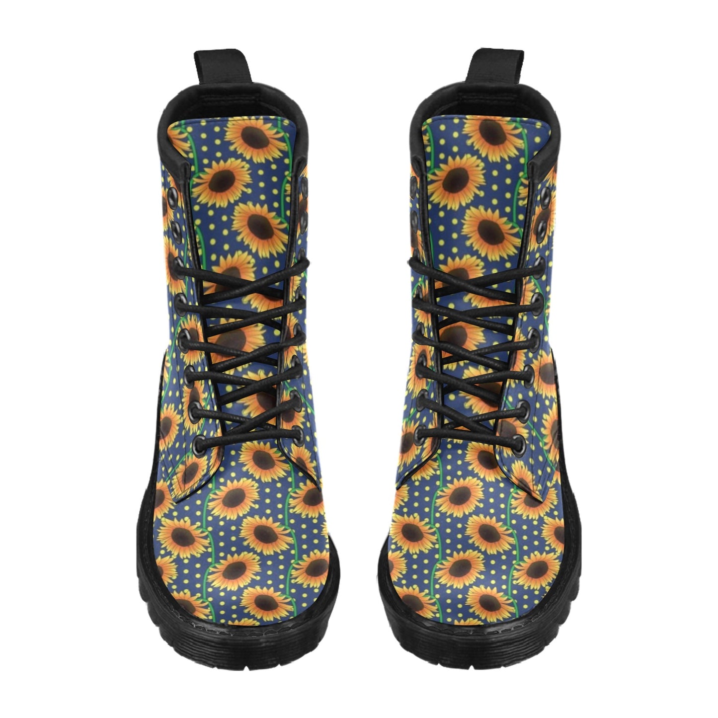 Sunflower Pattern Print Design SF03 Women's Boots