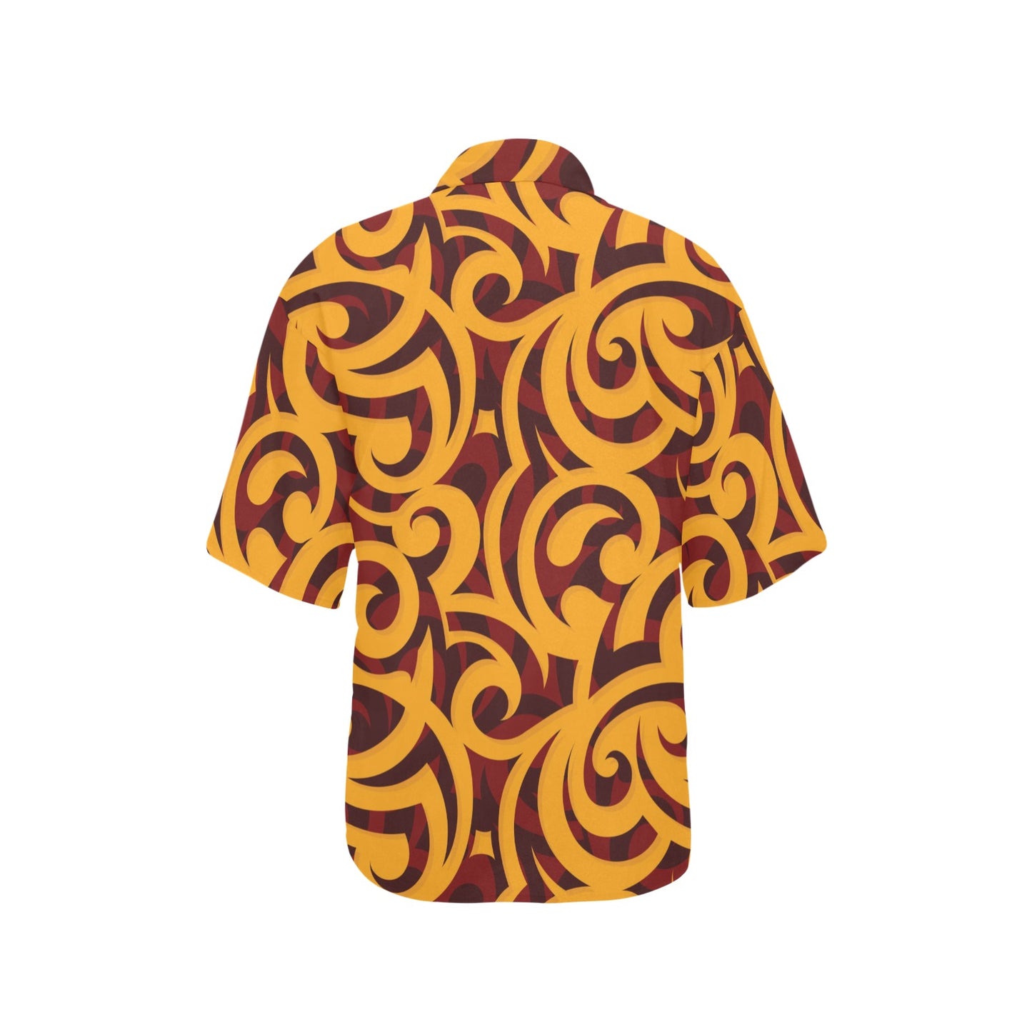 Maori Pattern Print Design 02 Women's Hawaiian Shirt