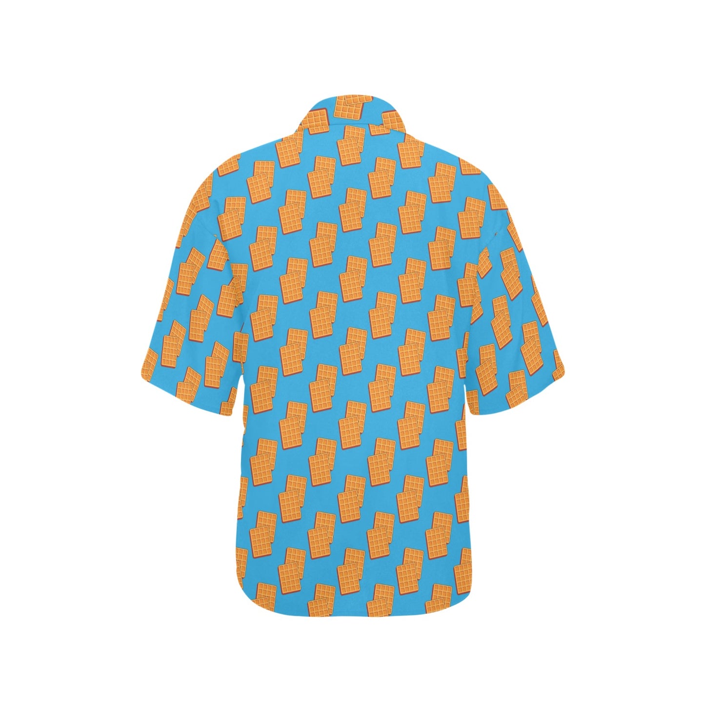 Waffle Print Design LKS304 Women's Hawaiian Shirt
