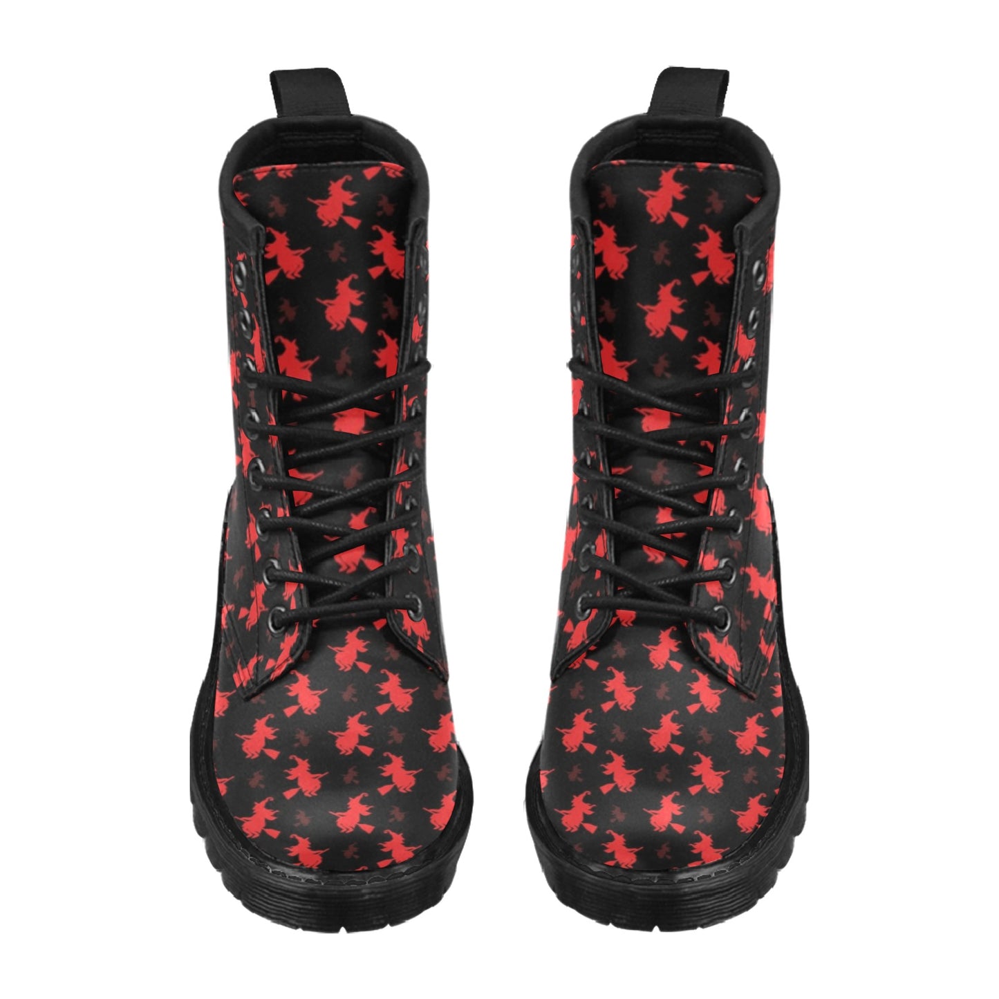 Witch Print Design LKS308 Women's Boots