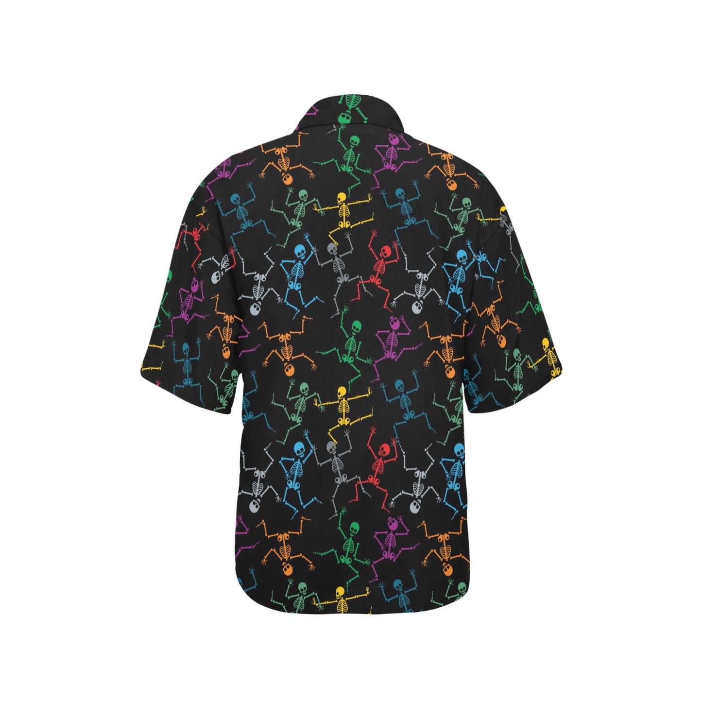 Skeleton Colorful Print Design LKS302 Women's Hawaiian Shirt