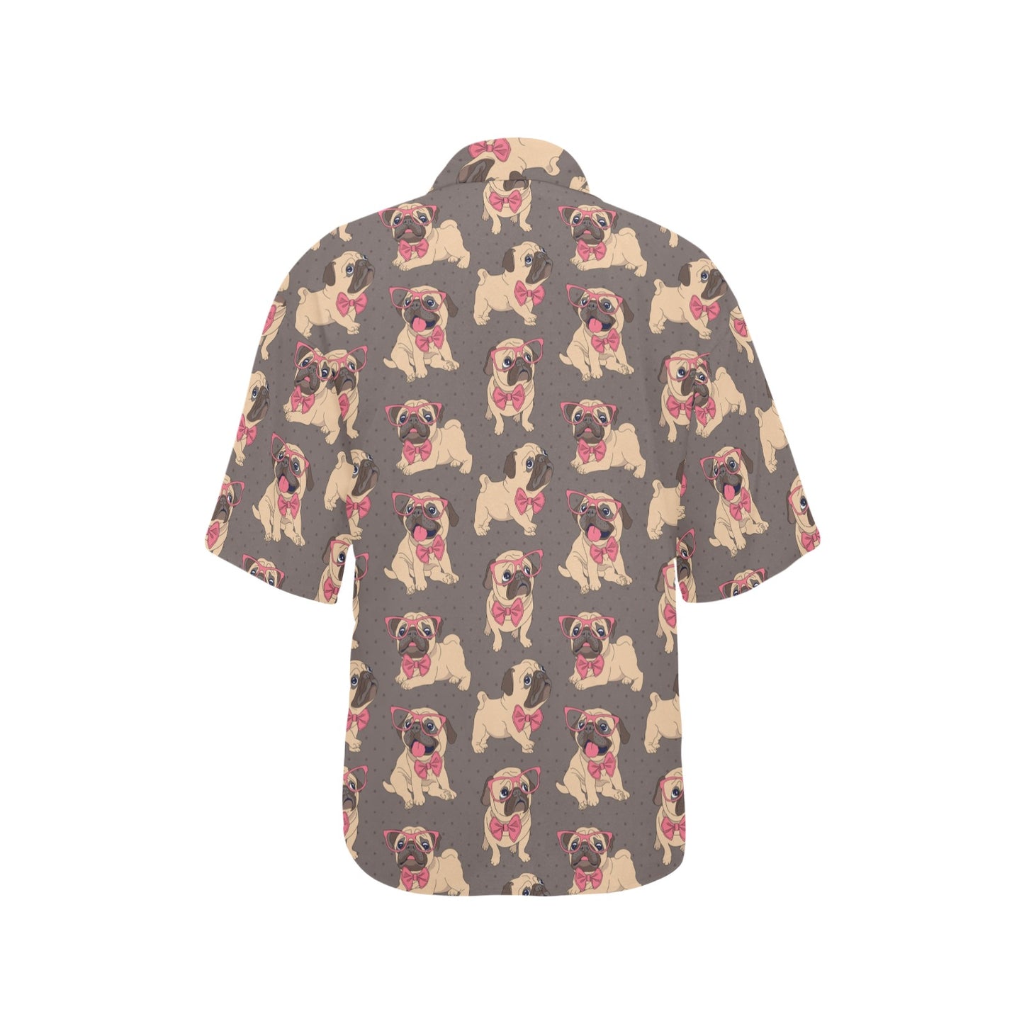 Pug Pattern Print Design A05 Women's Hawaiian Shirt