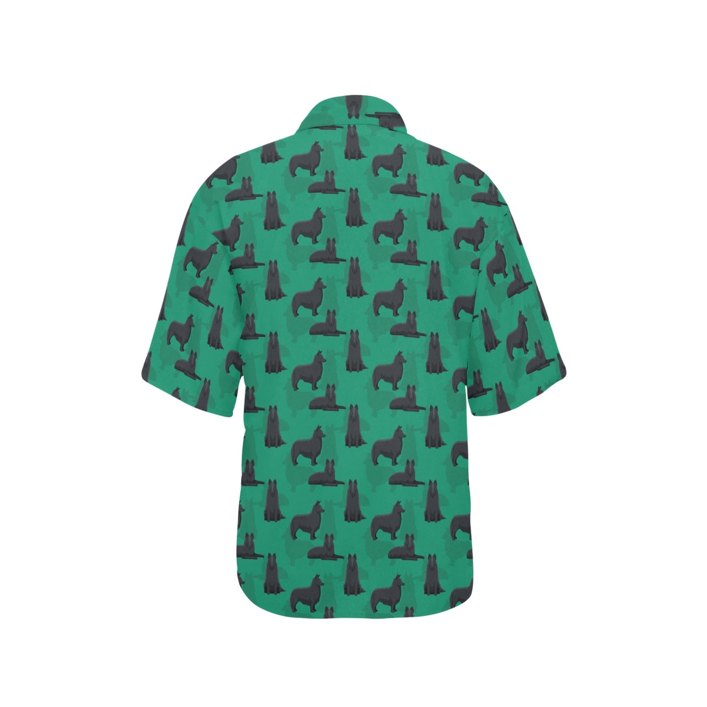 Belgian Sheepdog Pattern Print Design 01 Women's Hawaiian Shirt