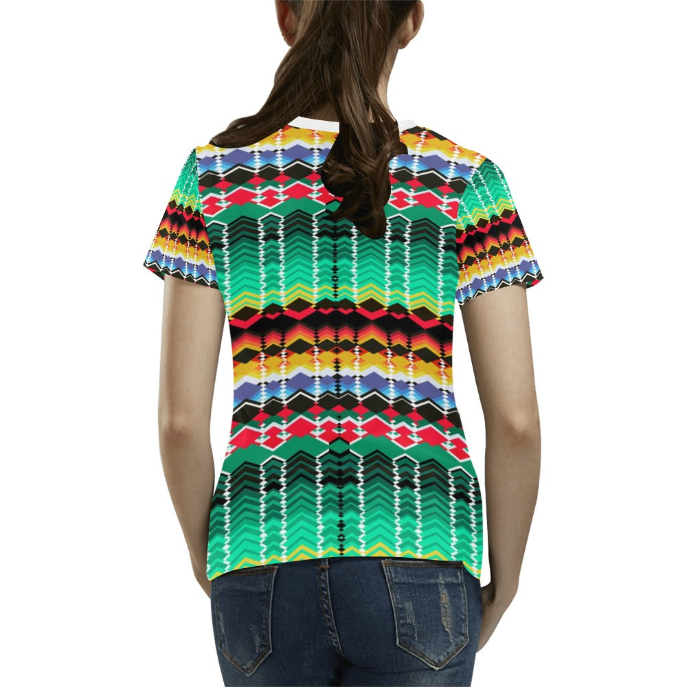Serape Print Design LKS307 Women's T-shirt