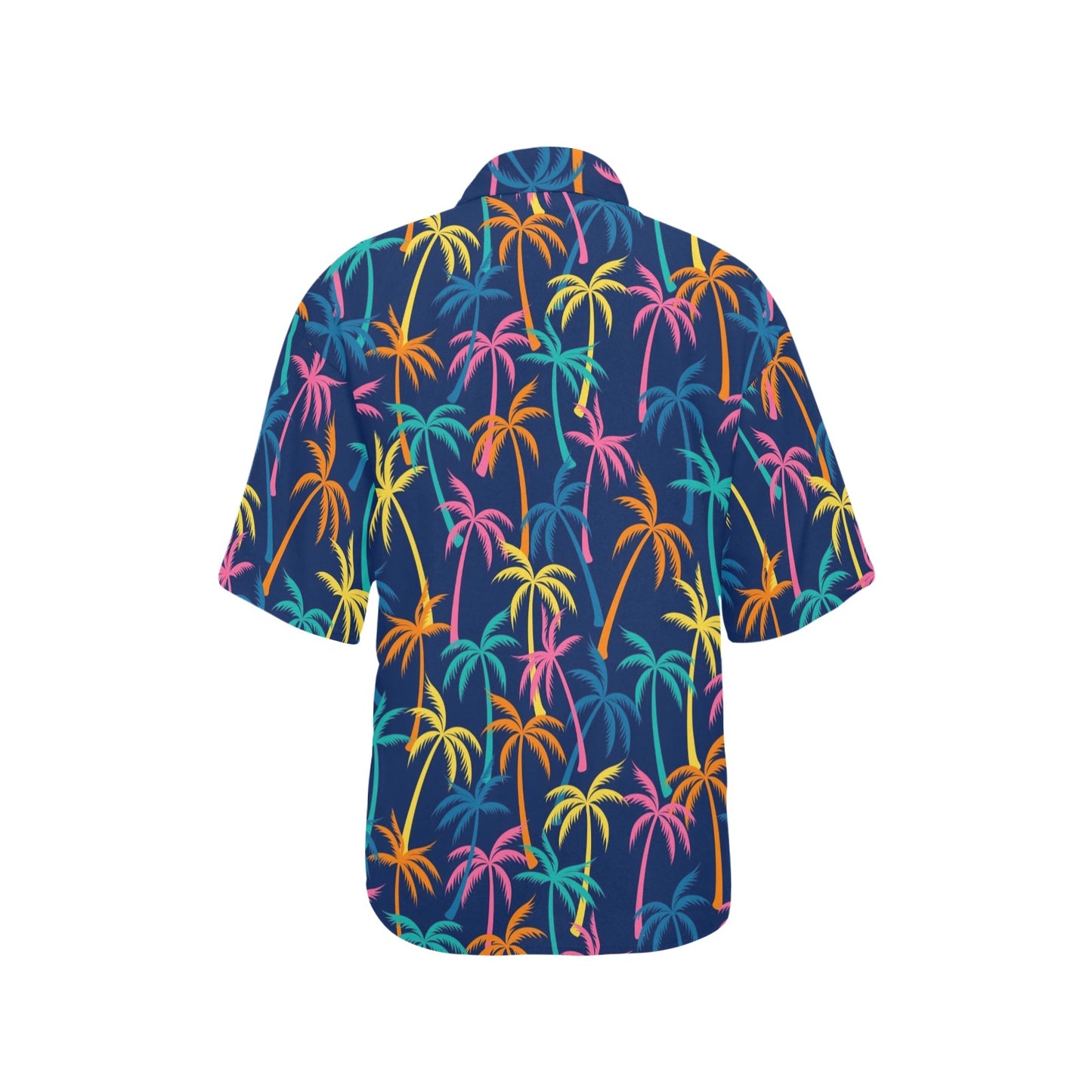 Palm Tree Pattern Print Design PT013 Women's Hawaiian Shirt