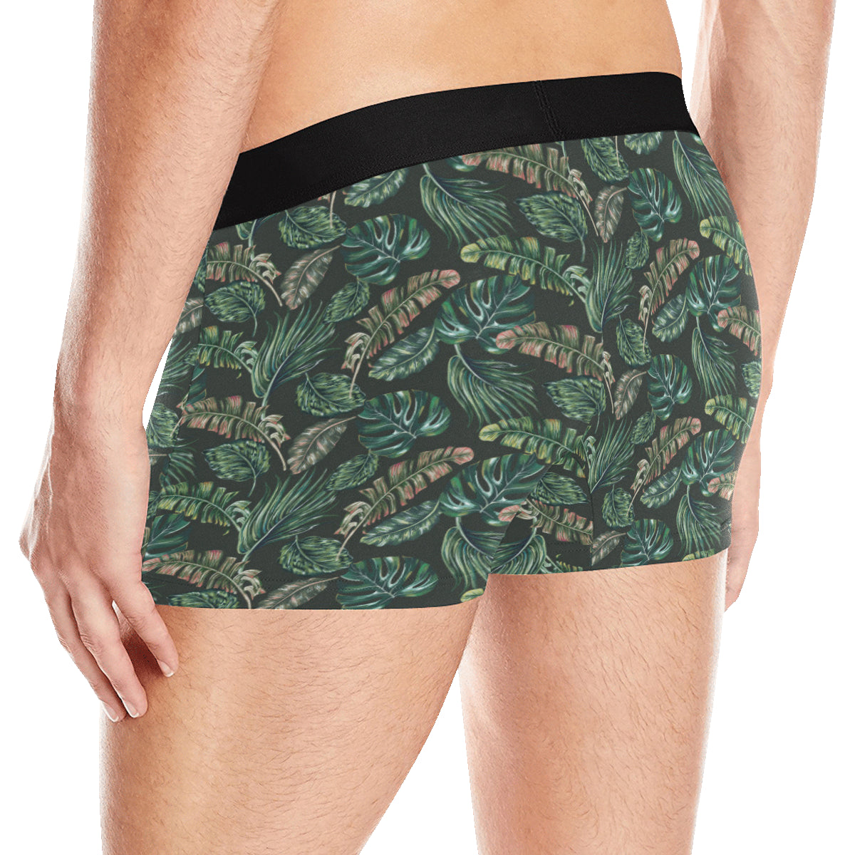 Banana Leaf Pattern Print Design 05 Men's Boxer Briefs
