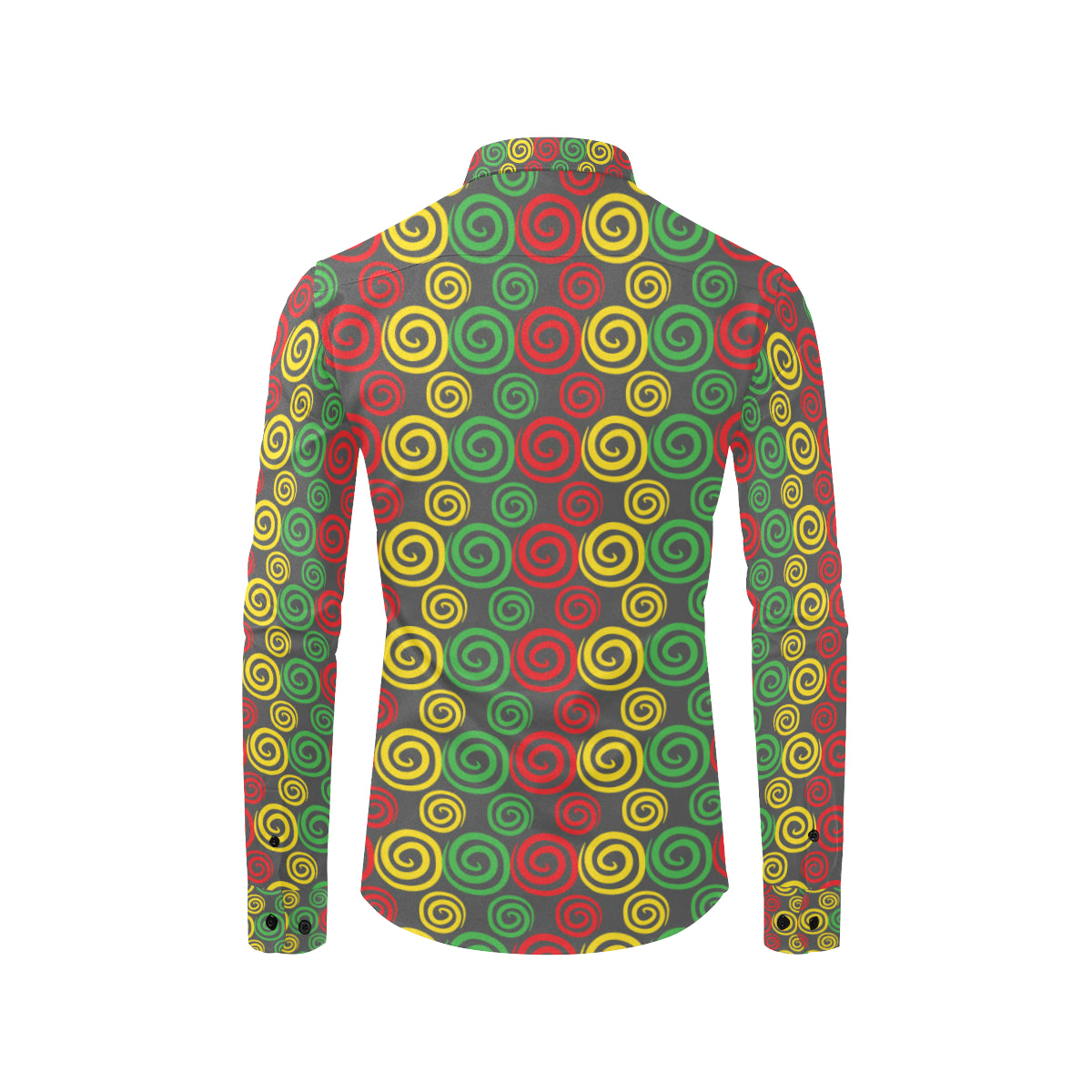 Rastafarian Pattern Print Design A05 Men's Long Sleeve Shirt