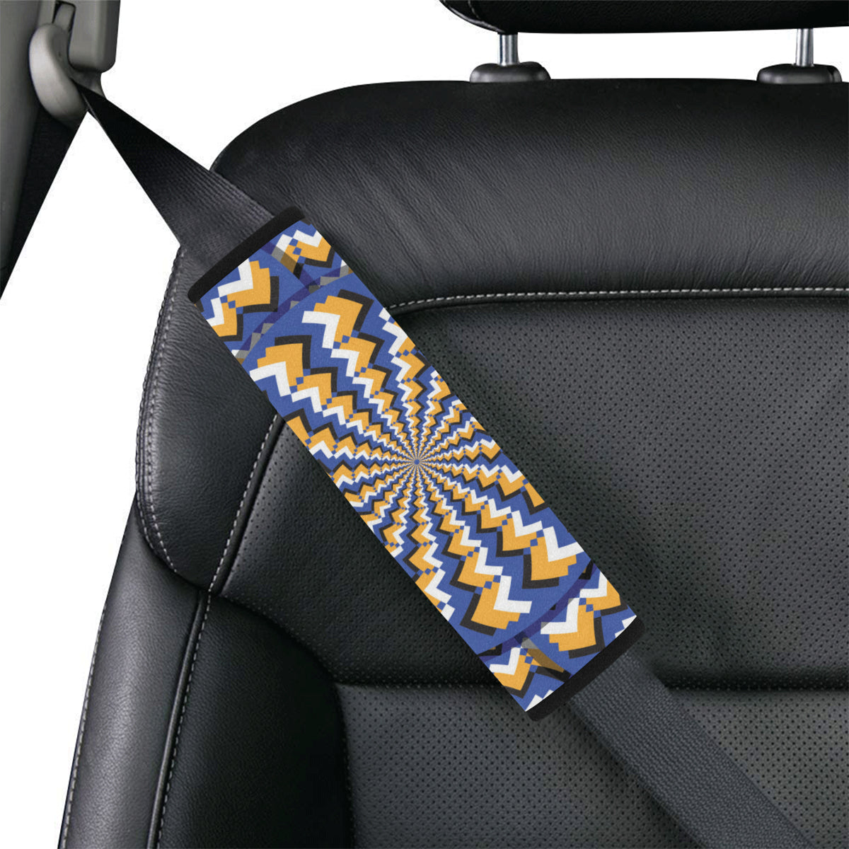 Optical illusion Pattern Print Design A01 Car Seat Belt Cover
