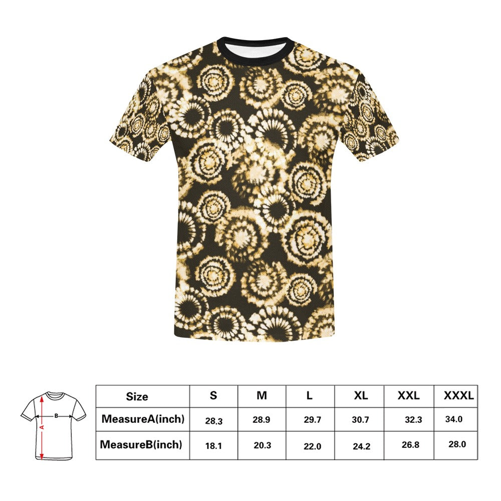Tie Dye Print Design LKS307 Men's All Over Print T-shirt