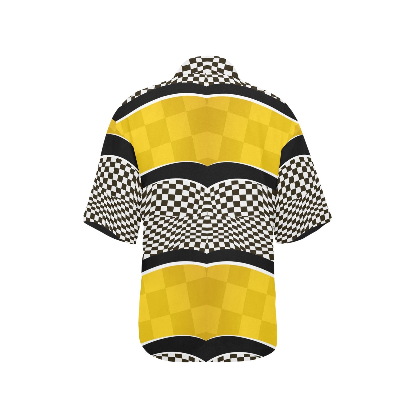 Checkered Pattern Print Design 02 Women's Hawaiian Shirt