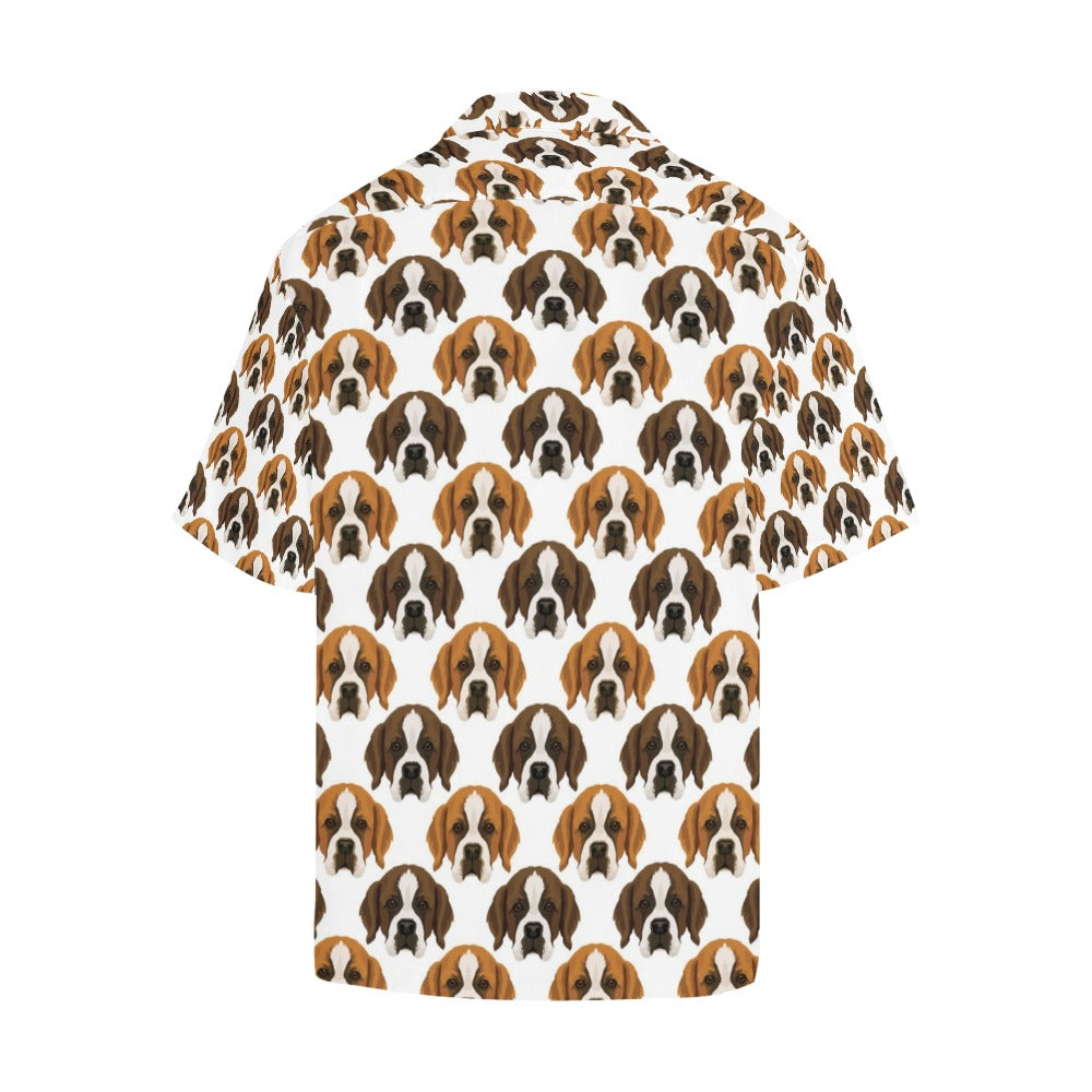 St Bernards Print Design LKS301 Men's Hawaiian Shirt