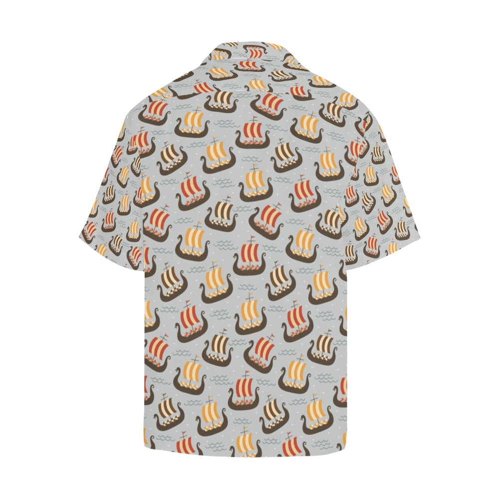 Vikings Print Design LKS308 Men's Hawaiian Shirt