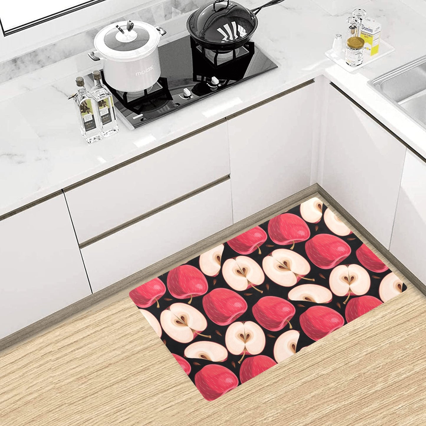 Apple Pattern Print Design AP02 Kitchen Mat