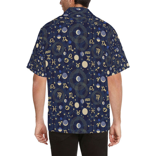 Zodiac Print Design LKS302 Men's Hawaiian Shirt