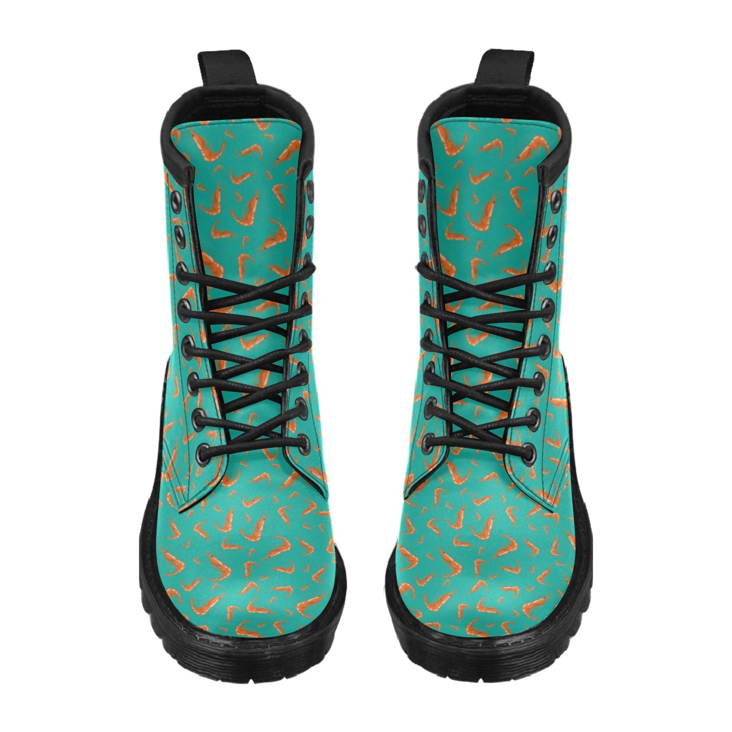 Shrimp Print Design LKS301 Women's Boots