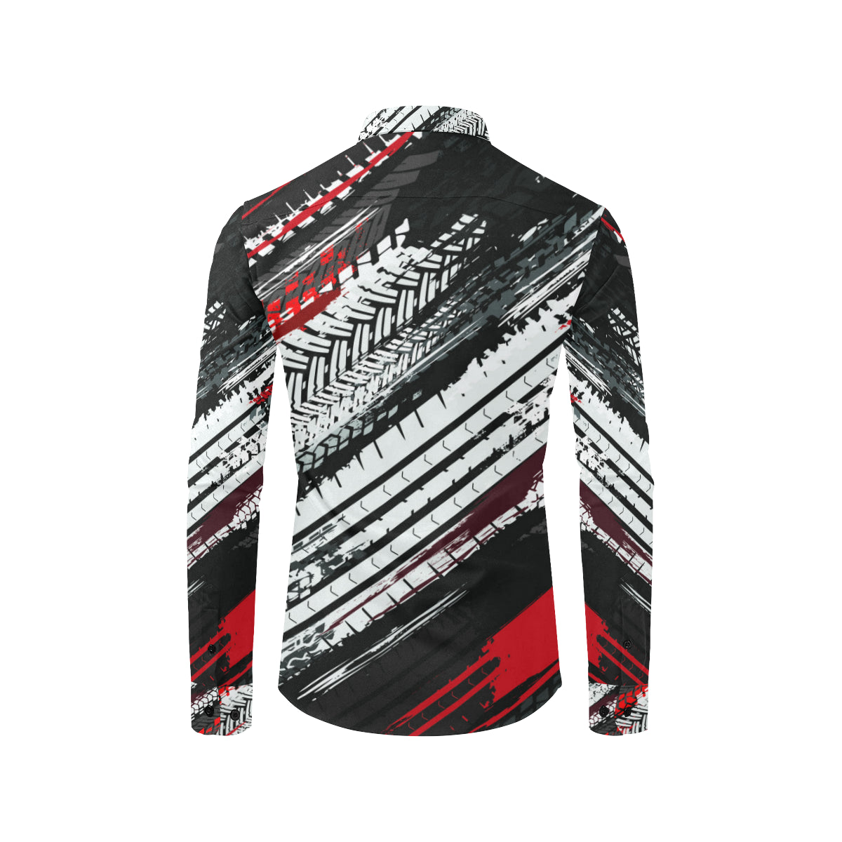 Racing Pattern Print Design A03 Men's Long Sleeve Shirt