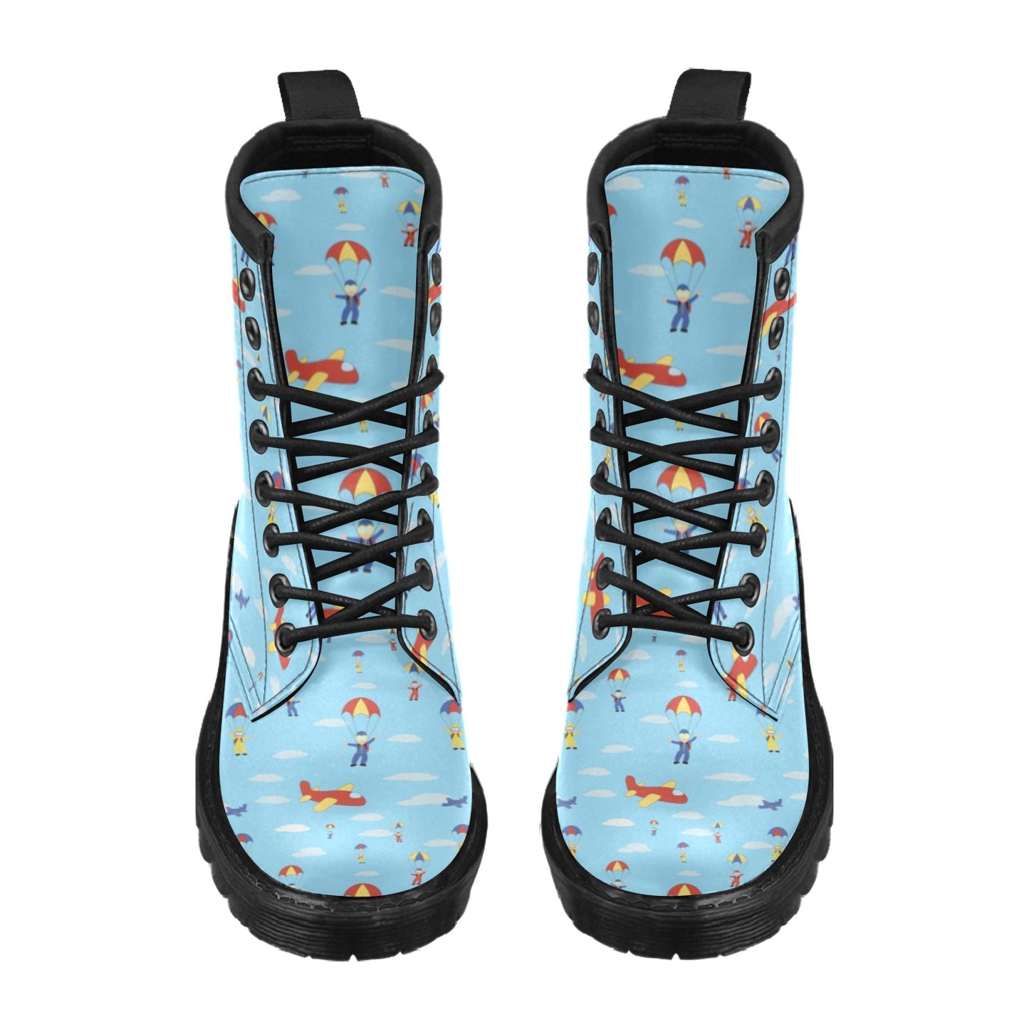 Skydiver Print Design LKS304 Women's Boots