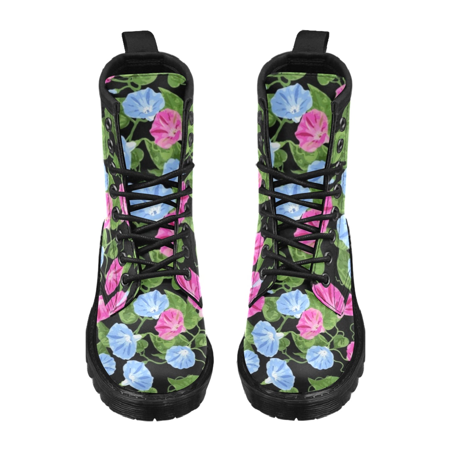 Morning Glory Pattern Print Design MG04 Women's Boots