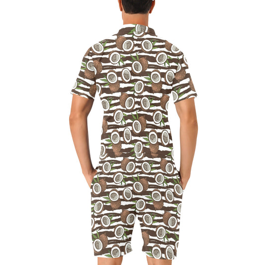 Coconut Pattern Print Design CN04 Men's Romper