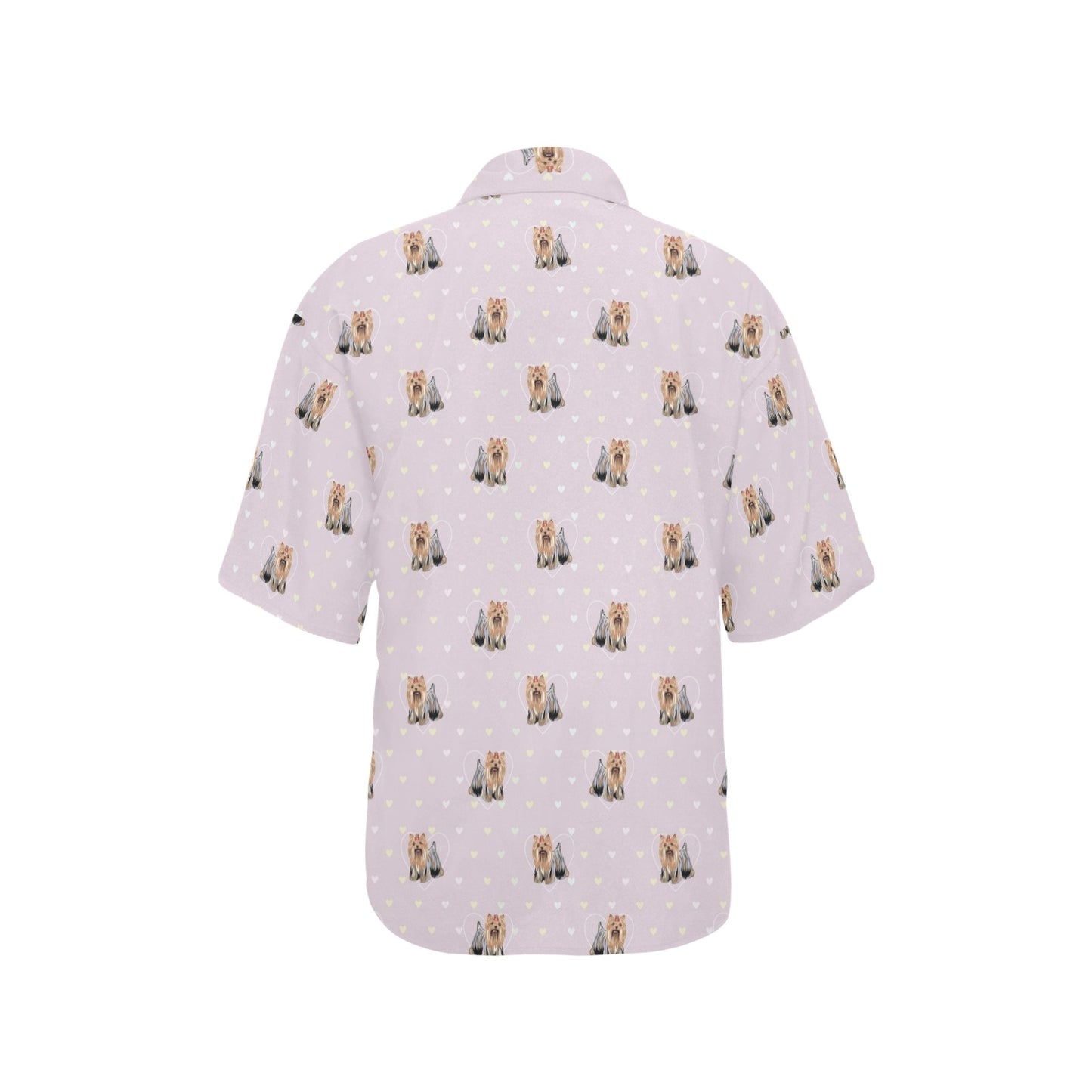 Yorkshire Terriers Print Design LKS302 Women's Hawaiian Shirt