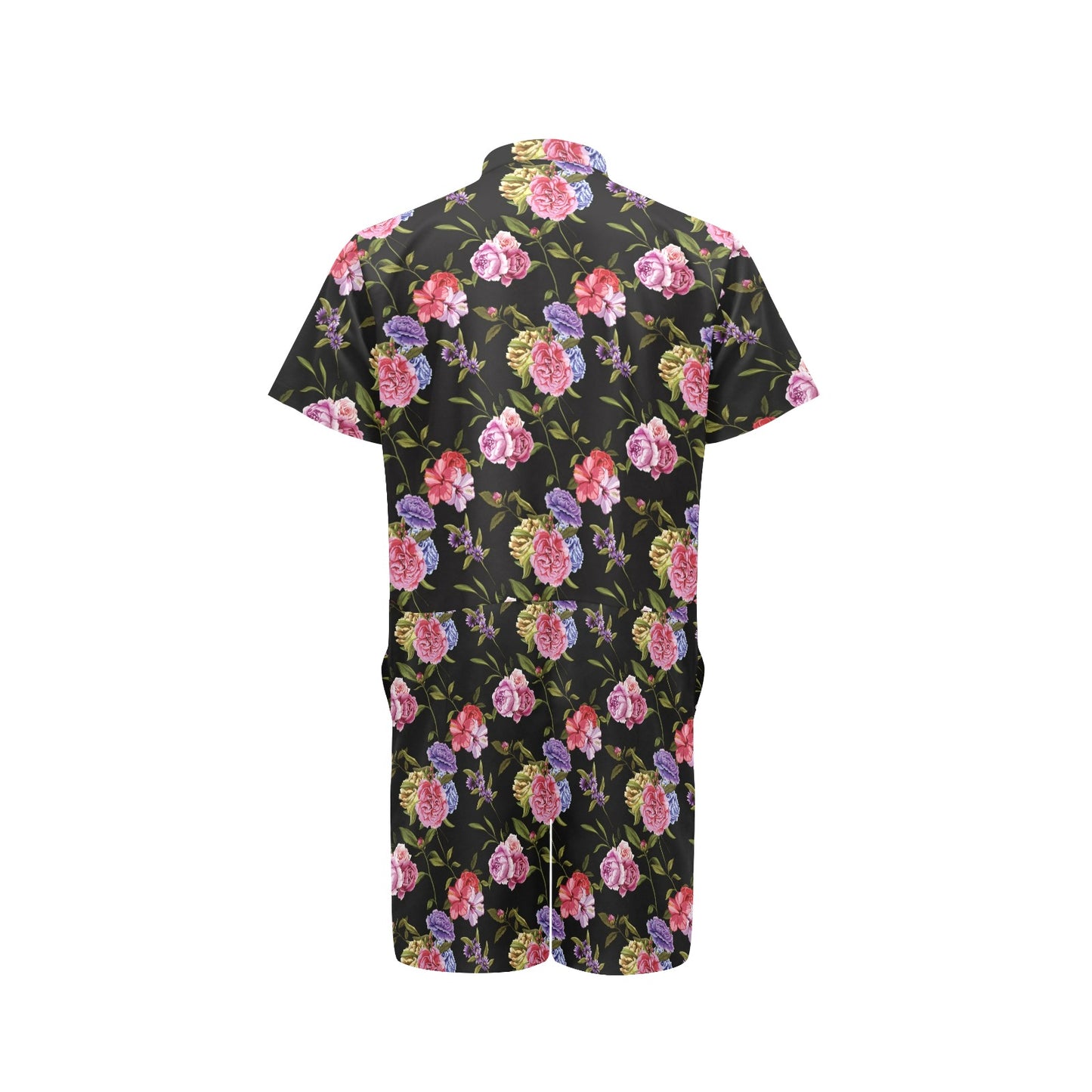 Carnations Pattern Print Design CN05 Men's Romper
