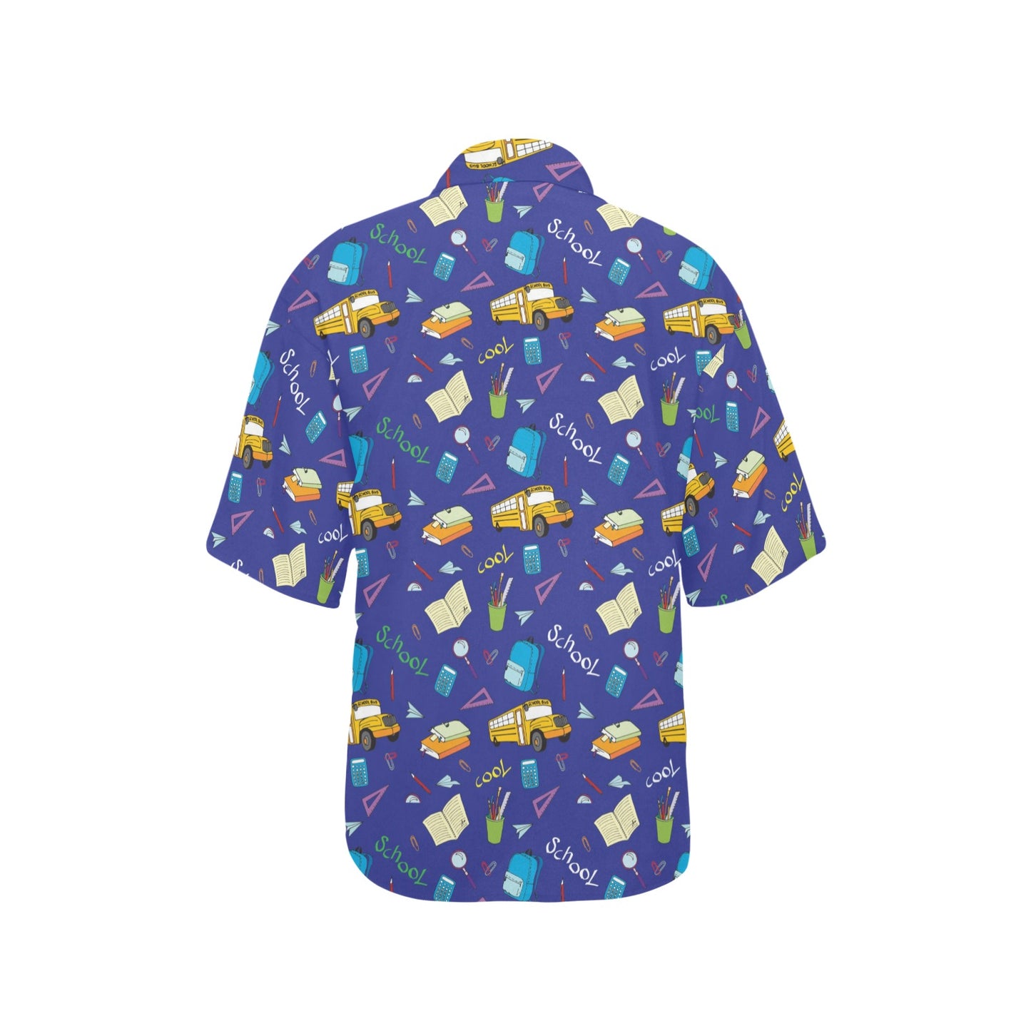 School Bus Print Design LKS307 Women's Hawaiian Shirt