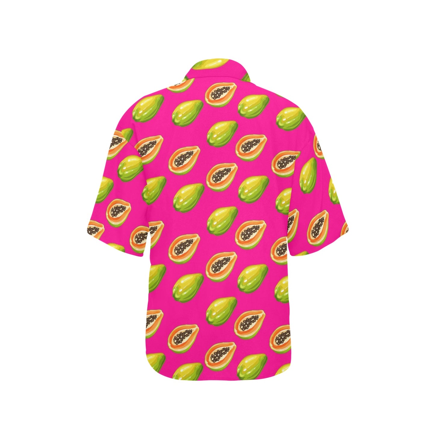 Papaya Pattern Print Design PP02 Women's Hawaiian Shirt