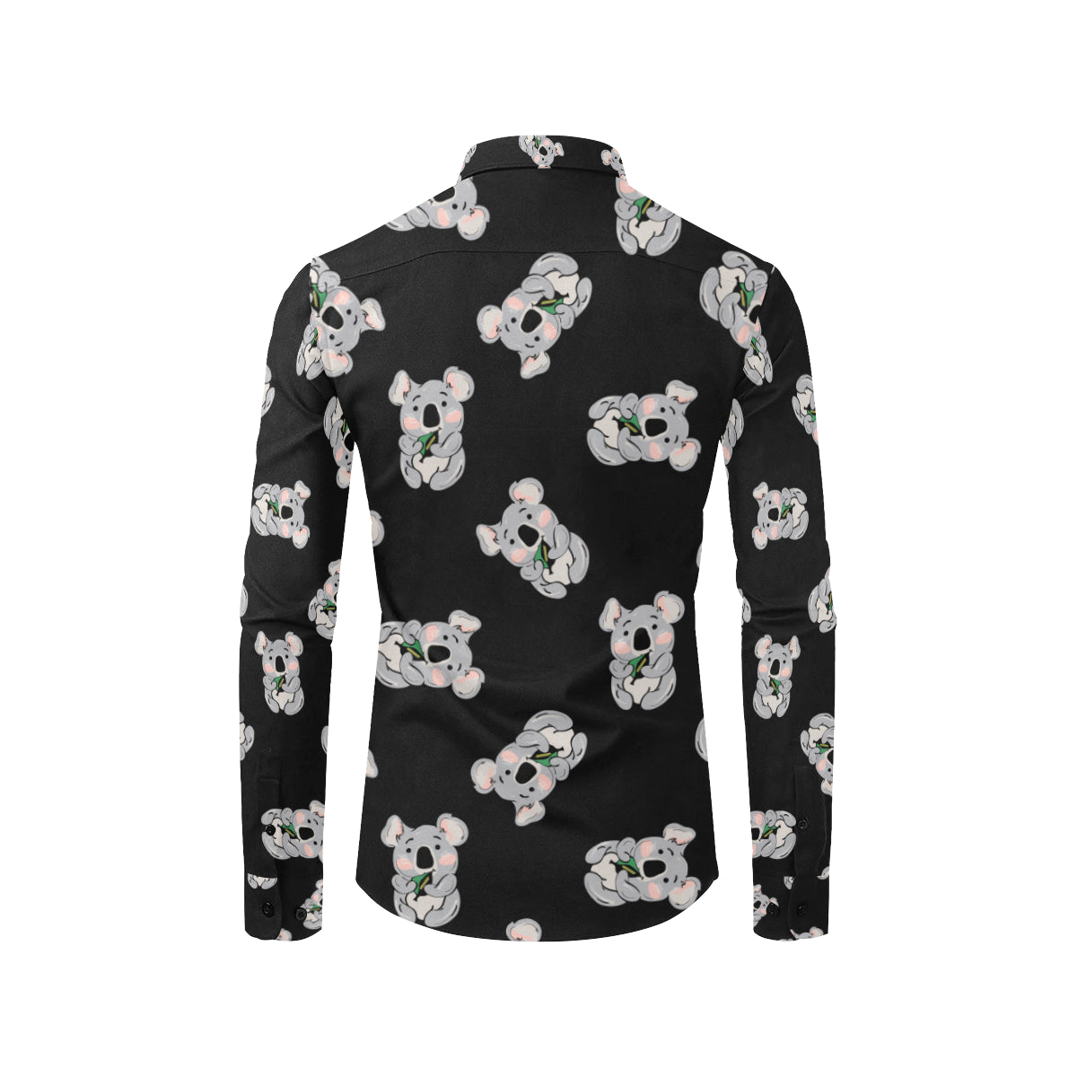 Koala Pattern Print Design 05 Men's Long Sleeve Shirt