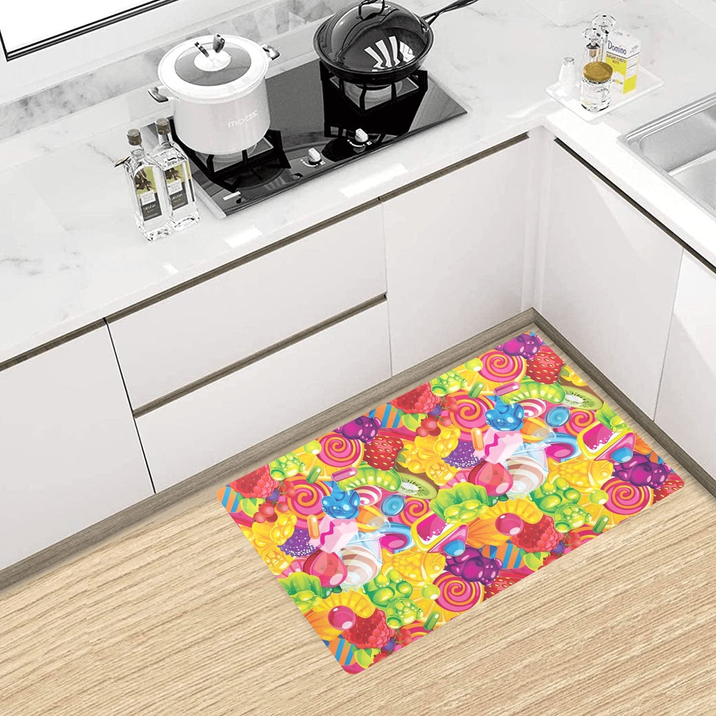 Candy Pattern Print Design CA01 Kitchen Mat