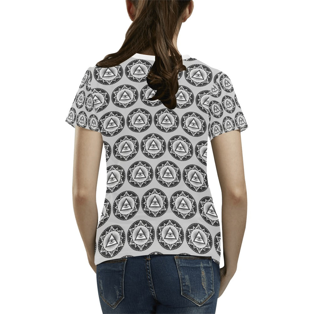 Third Eye Print Design LKS301 Women's T-shirt