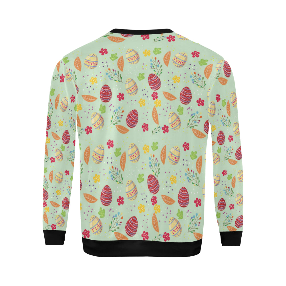 Easter Eggs Pattern Print Design RB07 Men Long Sleeve Sweatshirt