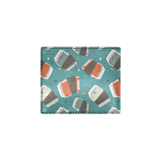 Accordion Pattern Print Design 02 Men's ID Card Wallet