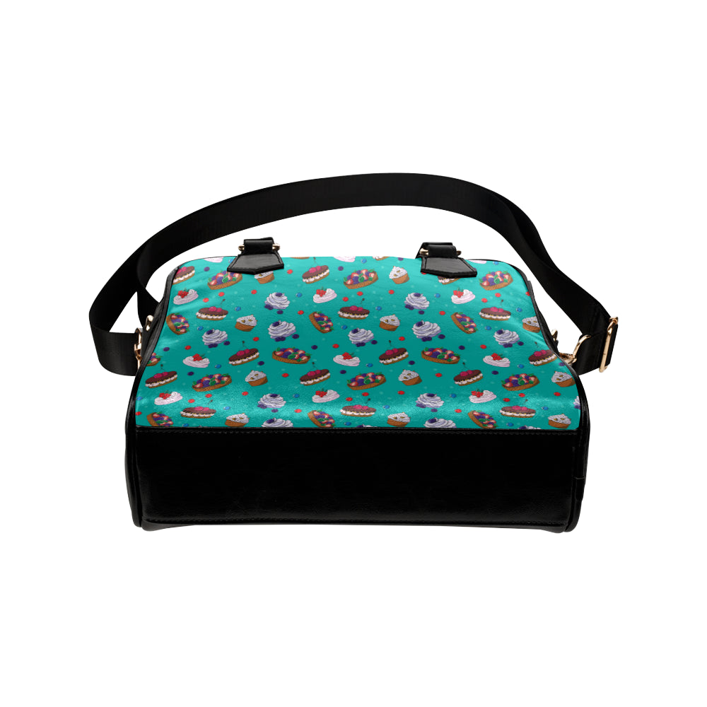 Cake Pattern Print Design 07 Shoulder Handbag