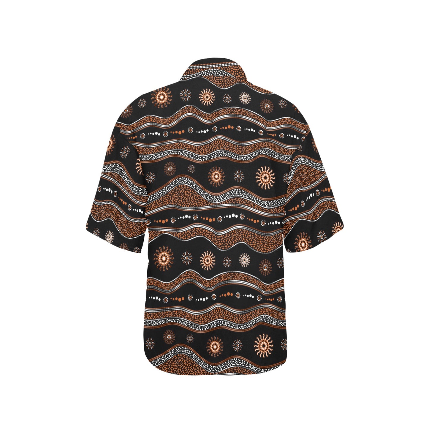 Aboriginal Print Design LKS404 Women's Hawaiian Shirt