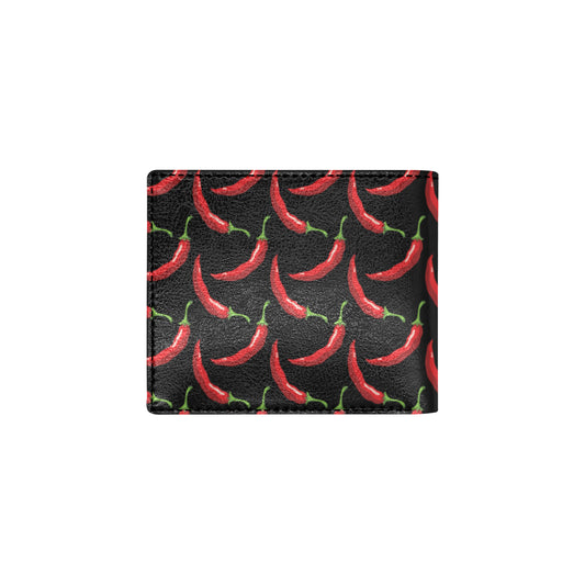 Chilli Pepper Pattern Print Design 01 Men's ID Card Wallet