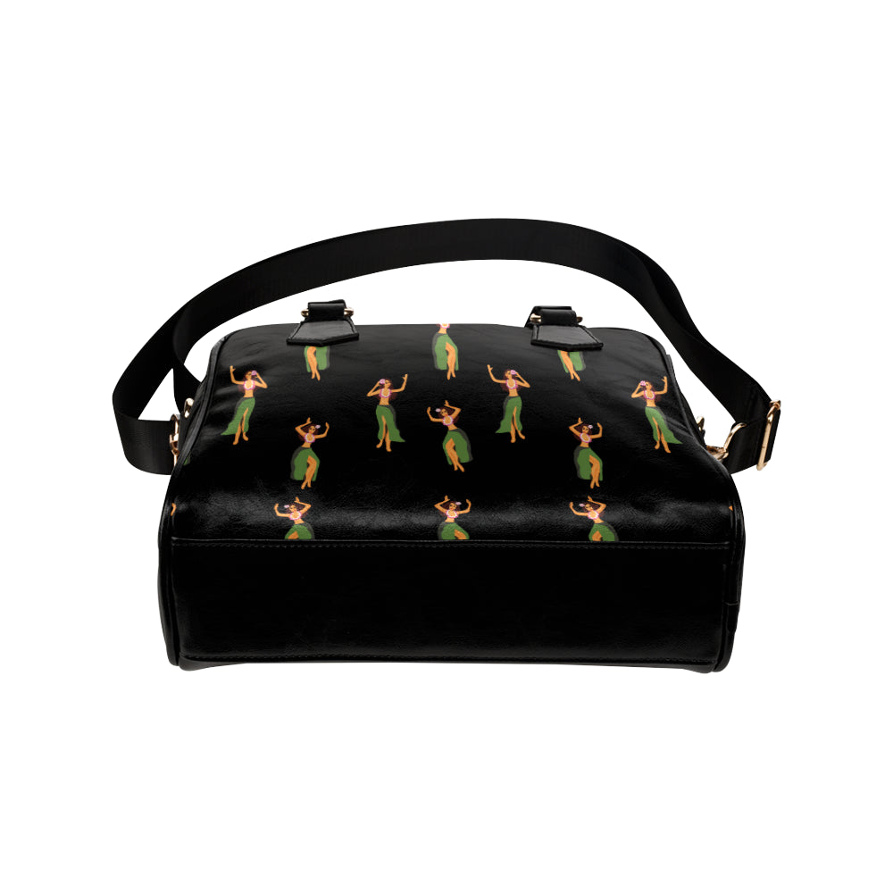 Hula Dancers Girl Pattern Print Design 01 Shoulder Handbag