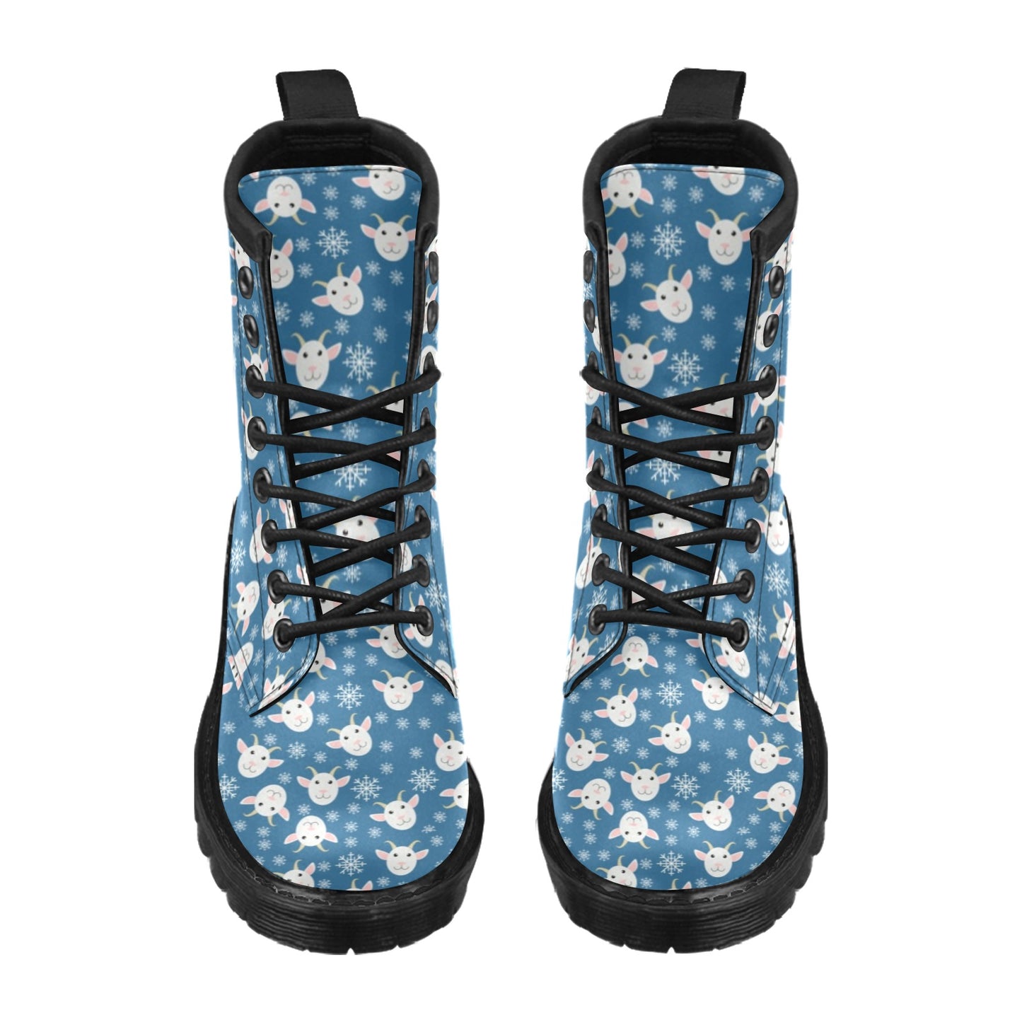 Goat Print Design LKS402 Women's Boots