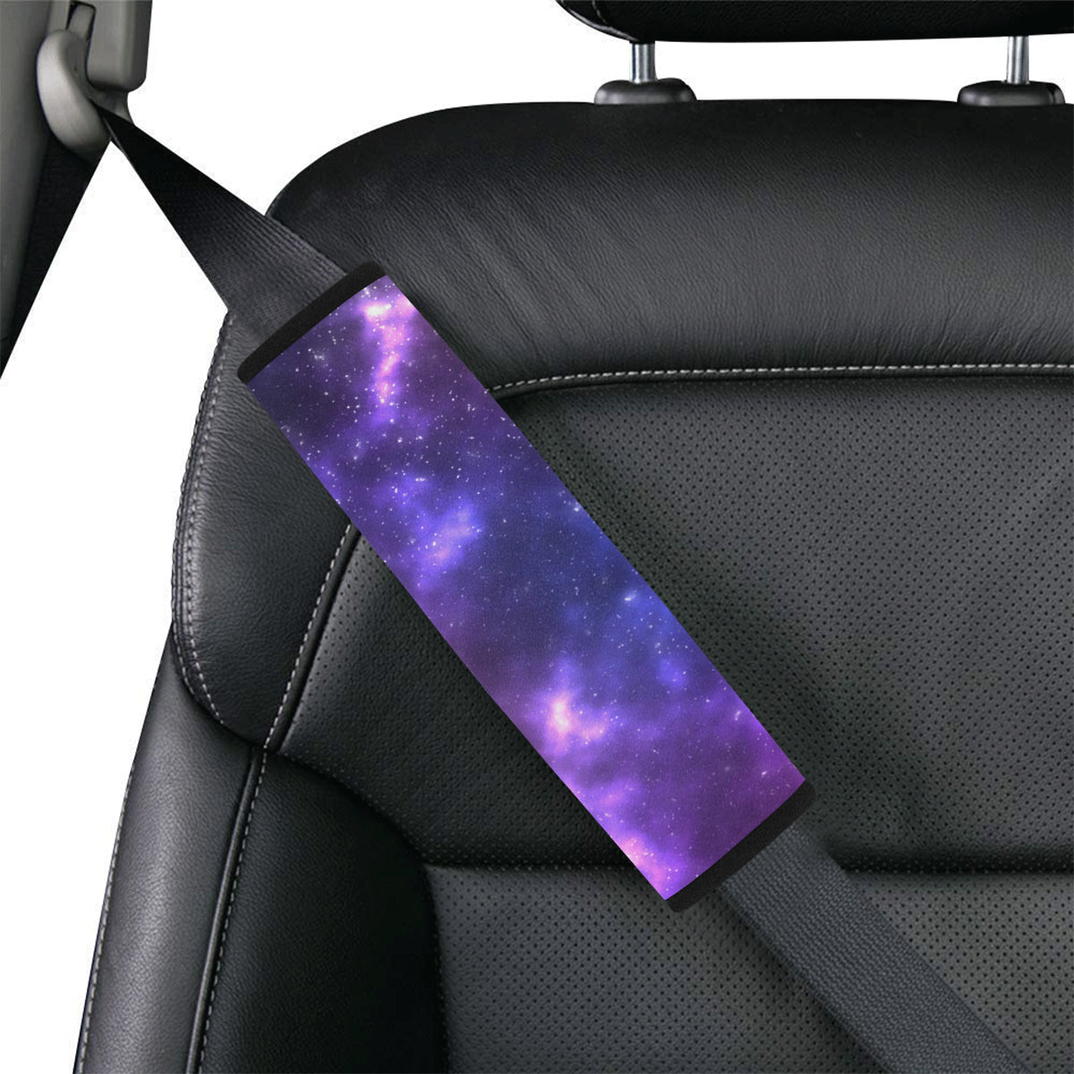 Celestial Purple Blue Galaxy Car Seat Belt Cover