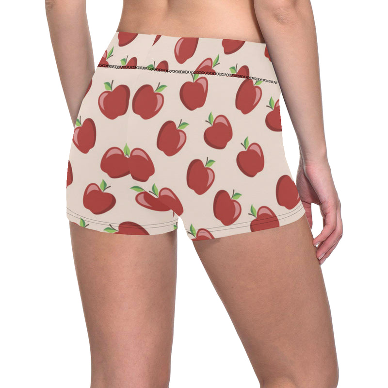 Apple Pattern Print Design AP01 Yoga Shorts