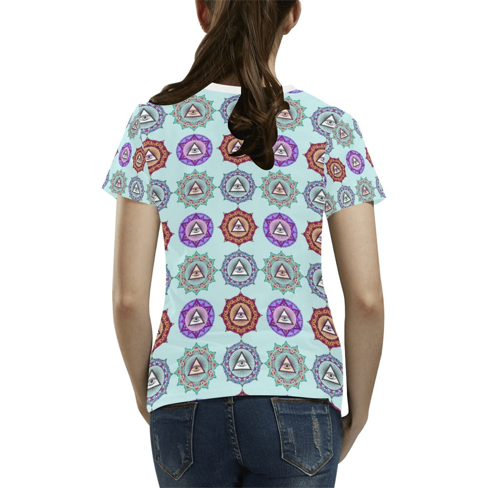 Third Eye Print Design LKS302 Women's T-shirt