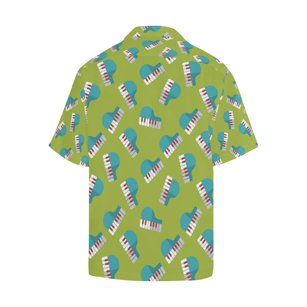 Piano Pattern Print Design 03 Men's Hawaiian Shirt