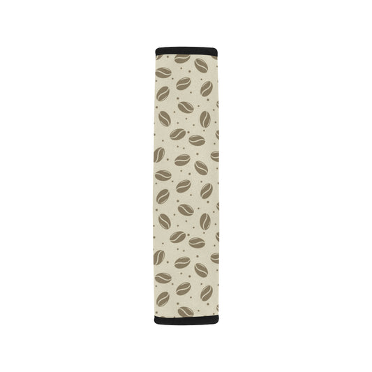 Coffee Pattern Print Design 02 Car Seat Belt Cover
