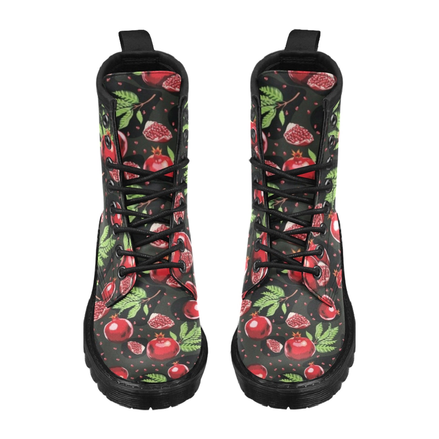 Pomegranate Pattern Print Design PG06 Women's Boots