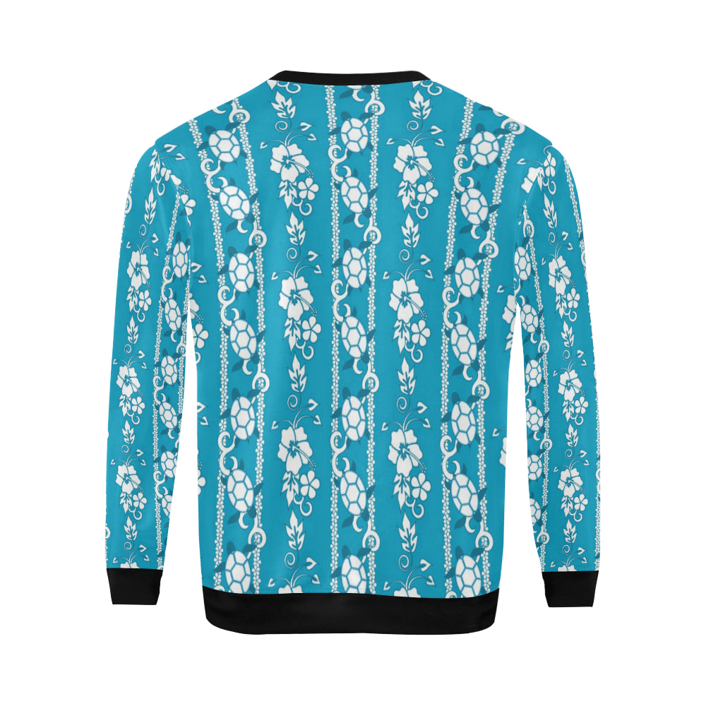 Hawaiian Themed Pattern Print Design H025 Men Long Sleeve Sweatshirt