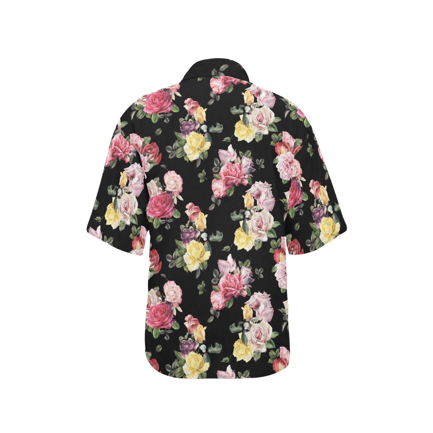 Rose Pattern Print Design RO010 Women's Hawaiian Shirt